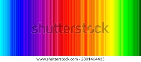 Abstract glowing rainbow gradient background. UV filter striped color background. Horizontal wide graphic with aesthetic ribbed fractal glass effect. Ribbed glass blur template