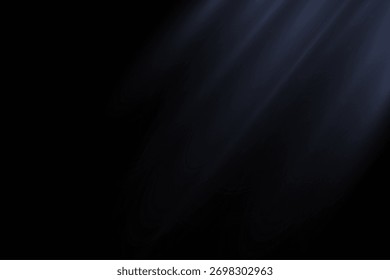 Abstrakt leuchtende Lichtstrahlen auf schwarzem Hintergrund. Schöne helle Strahlen, Energielinien und glänzende Beleuchtung. Futuristischer Glüheffekt, Vektorgrafik.
