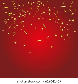 Abstract Glowing Red Background Many Falling Stock Vector Royalty Free 619641467
