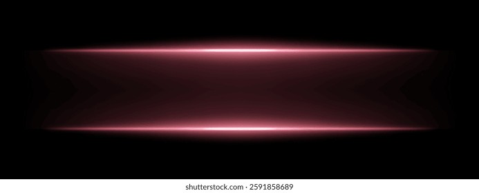 Abstract glowing red light beams on a dark background. Two parallel neon streaks create a futuristic energy effect with smooth gradients and a radiant glow. Modern digital aesthetic