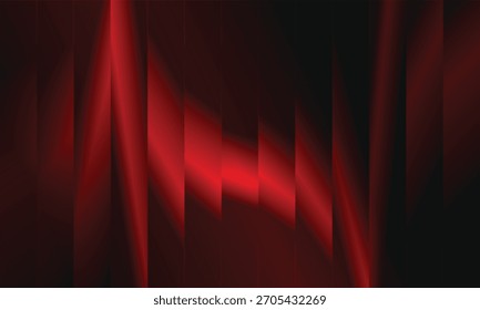 Abstractas luz de onda de Vertical roja brillante rayas de fondo de vidrio con efecto de rayas en la oscuridad. Vertical
Refracción con efecto de vidrio rayado.