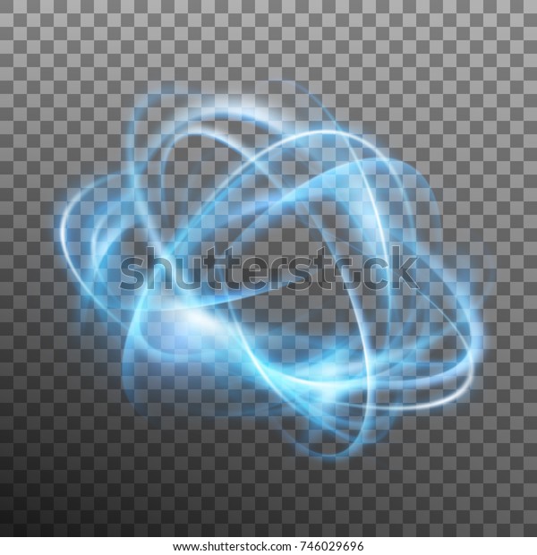 Abstract Glowing Ring On Transparent Backfround Stock Vector (Royalty