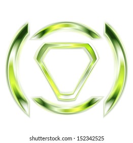 Abstract glowing shape. Vector logo eps 10