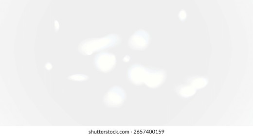 Abstractas luz de espectro brillante con bokeh y superposición de deslumbramiento de lente PNG.