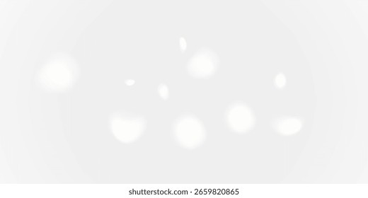 Abstract glowing spectrum light with bokeh and lens glare overlay PNG.
