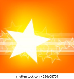 Abstract glowing stars colorful background with copy space