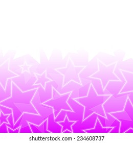 Abstract glowing stars colorful background with copy space