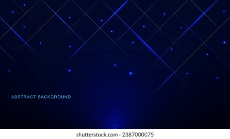 Resumen de las líneas de banda brillante con partículas para el fondo del concepto de tecnología moderna. Ilustración vectorial.