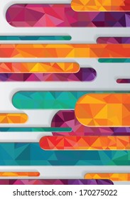 Abstract glowing striped background.