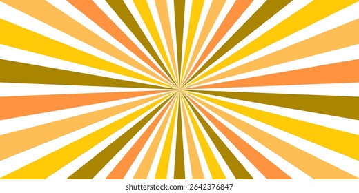 Abstract glowing sunburst background.Radial beam sunrise or sunset light retro design illustration Light sunburst glowing background.	