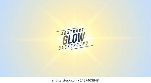 Abstrakter glühender Sonnenburst Flare Hintergrund mit Lichteffekt Vektor