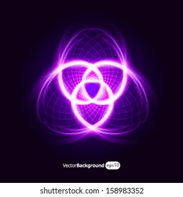 abstract glowing symbol