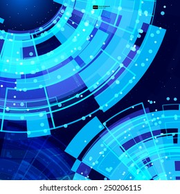 abstract glowing technology background.