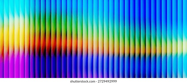 Abstract glowing vertical lines creating dynamic fiery glass pattern illustration

