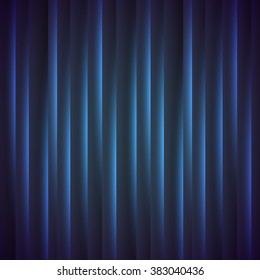 Abstract glowing vertical stripes dark background. Vector illustration.