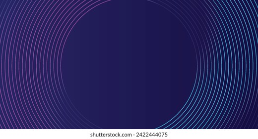Abstract glowing wave lines on dark background. Dynamic wave pattern. Modern gradient flowing wavy lines. Futuristic technology concept. Suit for banner, poster, brochure