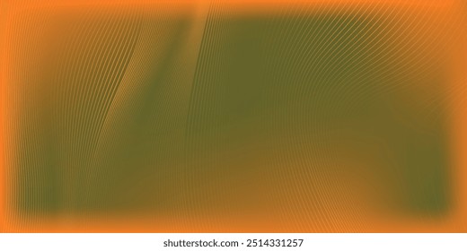 Abstractas líneas de onda brillante sobre fondo amarillo oscuro. Patrón de onda dinámica. Líneas onduladas que fluyen modernas. Concepto de tecnología futurista. Conveniente para los Anuncios, los carteles,