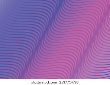 Abstract glowing wave lines on dark background. Dynamic wave pattern. Modern flowing wavy lines. Futuristic technology concept. Suit for banner, poster, cover, brochure, flyer, website