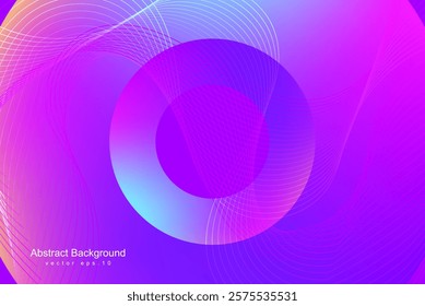Abstract glowing wave lines on dark blue background. Dynamic wave pattern. Modern flowing wavy lines. Futuristic technology concept. Suit for banner, poster, cover, brochure, flyer, website
