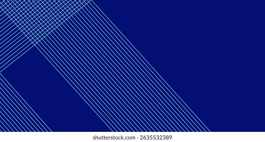 Abstract glowing wave lines on dark blue background. Dynamic wave pattern. Modern flowing wavy lines. Futuristic technology concept. Suit for banner, poster, cover, brochure, flyer, website

