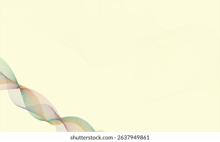 Abstract glowing wave lines on dark blue background. Dynamic wave pattern. Modern flowing wavy lines. Futuristic technology concept. Suit for banner, poster, cover, brochure, flyer, website