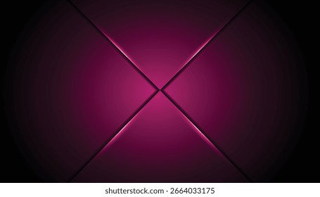 Abstract glowing X-shaped frame on a dark gradient backdrop with illuminated edges. Perfect for tech, sci-fi, concerts, events, fashion, and modern design themes.