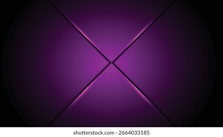 Abstract glowing X-shaped frame on a dark gradient backdrop with illuminated edges. Perfect for tech, sci-fi, concerts, events, fashion, and modern design themes.