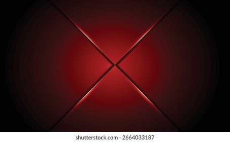 Abstract glowing X-shaped frame on a dark gradient backdrop with illuminated edges. Perfect for tech, sci-fi, concerts, events, fashion, and modern design themes.