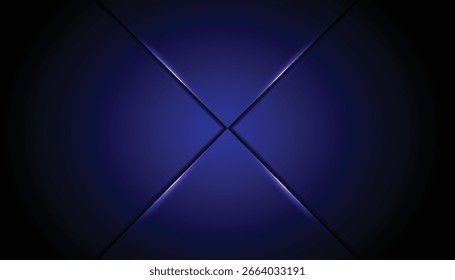 Abstract glowing X-shaped frame on a dark gradient backdrop with illuminated edges. Perfect for tech, sci-fi, concerts, events, fashion, and modern design themes.