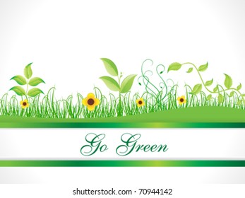 abstract go green background vector illustration