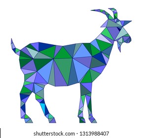 abstract Goat for Butchery vector eps 10