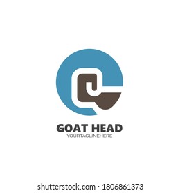 abstract Goat head  icon vector illustrtion design