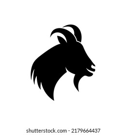 abstract goat head logo vector