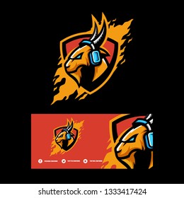Abstract Goat illustration vector template. Suitable for Creative Industry, Multimedia, entertainment, Educations, Shop, and any related business