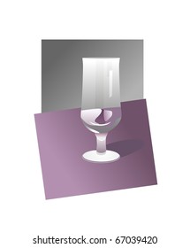 abstract goblet on white