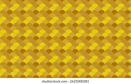 Abstract gold and amber scale pattern.  Elegant, luxurious texture ideal for backgrounds, website design, or textile prints.  Evokes wealth, prosperity, and sophistication.