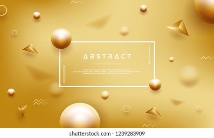 Abstract gold background with beautiful golden pearls.