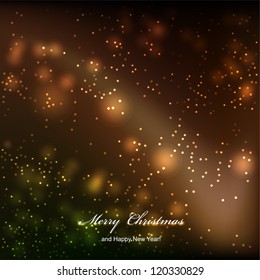 Abstract gold background with copy space. Merry Christmas