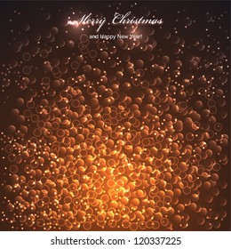Abstract gold background with copy space. Merry Christmas