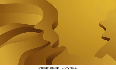 Fondo de oro Abstractas con espacio de copia. Ilustración vectorial.