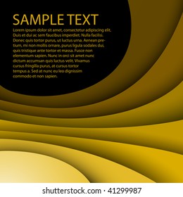 Abstract gold background with custom text