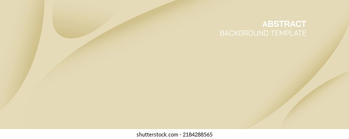 Abstract gold background design with curve layers and shadow pattern. Vector horizontal template for business banner or formal invitation.