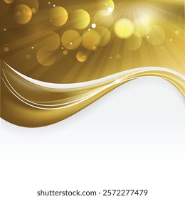 Abstract Gold Background Design Template