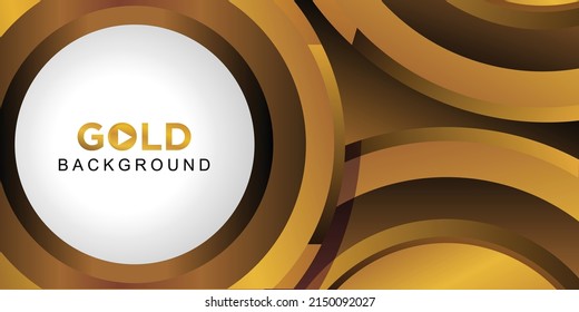 Abstract gold background design vector