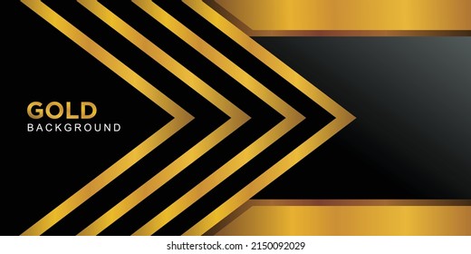 Abstract gold background design vector
