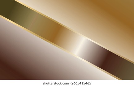 Abstraktes Design mit goldenem Hintergrund. Vektor