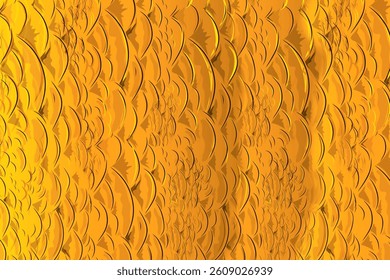 abstract gold background with fish scales texture