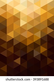 Abstract gold background. Geometric abstract vector background, pastel color. Modern and stylish abstract design poster, cover, card design. Vintage texture, dots pattern and geometric elements