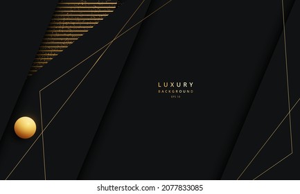 Abstract gold background with golden element and texture, luxury background concept. Suitable for various background design, template, banner, poster, presentation, etc.