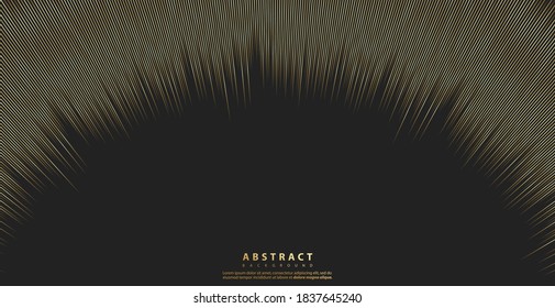 Abstract gold background. Golden line wave. Luxury style. Vector illustration.